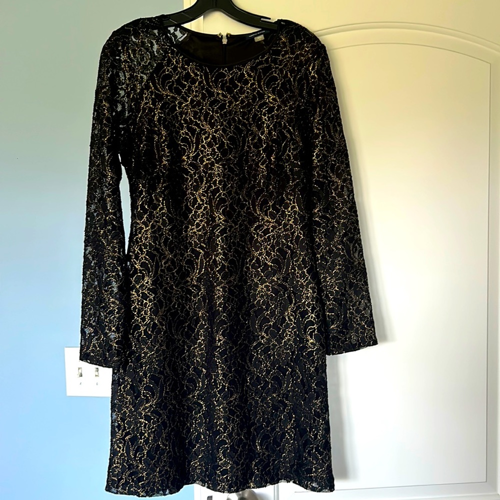 Tommy Hilfiger black/gold cocktail dress
